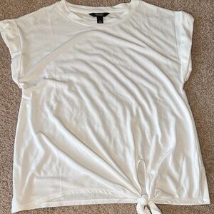 Simply Vera Vera Wang White Short Sleeve Tee